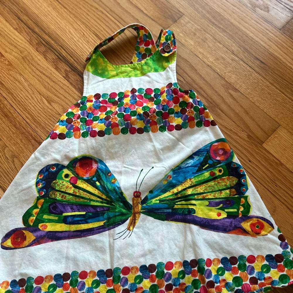 Colorful Butterfly Kids Apron
